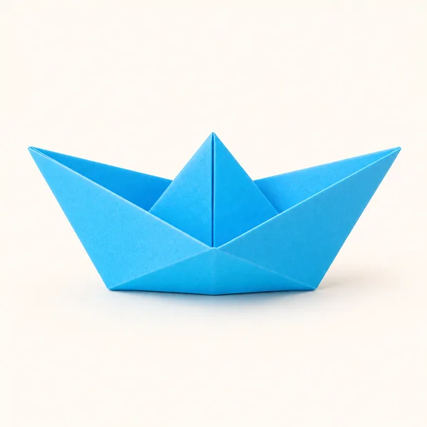 Origami de barquinho