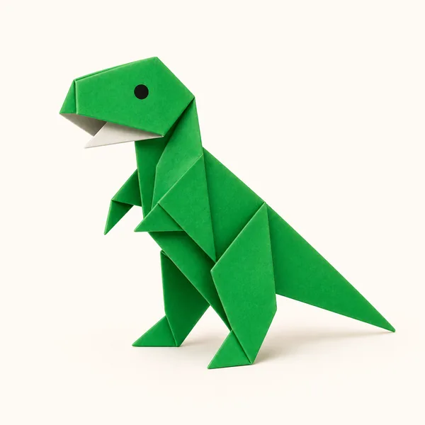 Origami de dinossauro
