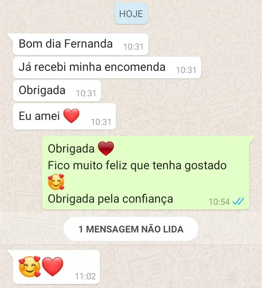Depoimento de mãe no WhatsApp