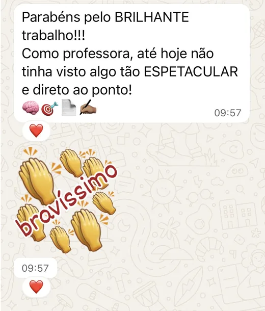 Depoimento de pai no WhatsApp